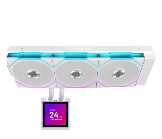 Lian Li HydroShift II LCD-S 360TL RGB LCD White 3x120mm - 1486804 - zdjęcie 3